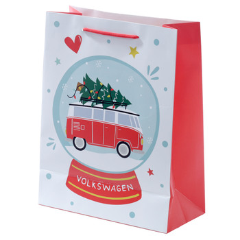 Volkswagen Christmas Campervan Medium Gift Bag