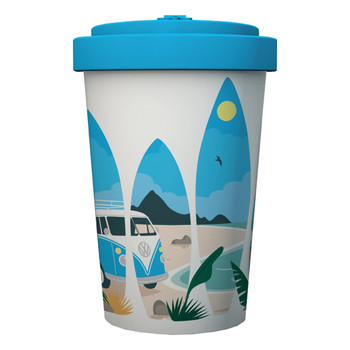 Volkswagen Campervan Waves Are Calling Travel Mug