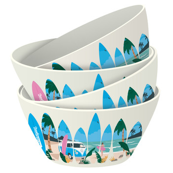 Volkswagen Campervan Waves Are Calling 12 Piece Bundle - 4 x Bowls