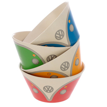 4 x Volkswagen Campervan Bamboo Bowls