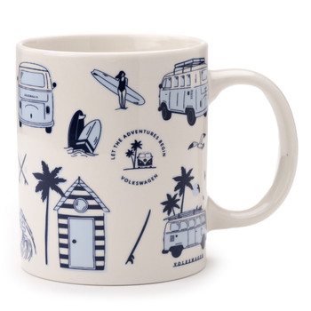 Volkswagen Campervan Explore More Porcelain Mug