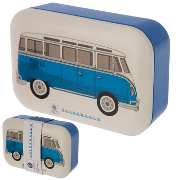Volkswagen Campervan Bamboo Blue Lunch Box - 2 Included in the Dinner & Drinks Bundle