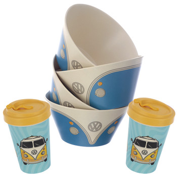 Volkswagen Campervan Bamboo 6 Piece Breakfast Bundle