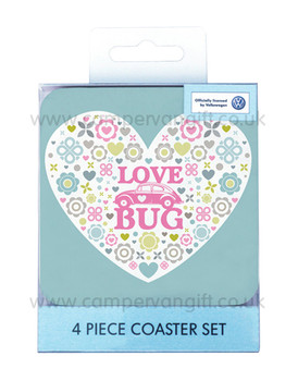 Beetle Love Bug Coaster Set
