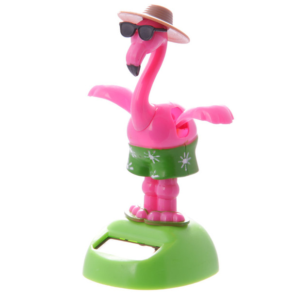 Solar Powered Dancing Flamingo with Sunglasses