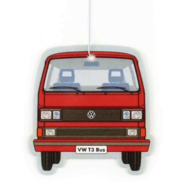 VW T25 Campervan Air Freshener - Vanilla Red