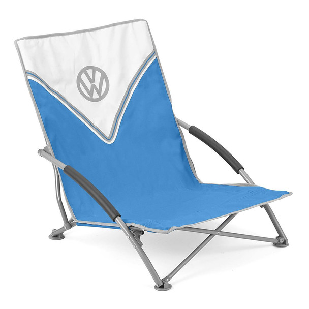 Volkswagen Blue Campervan Folding Low Camping Chair