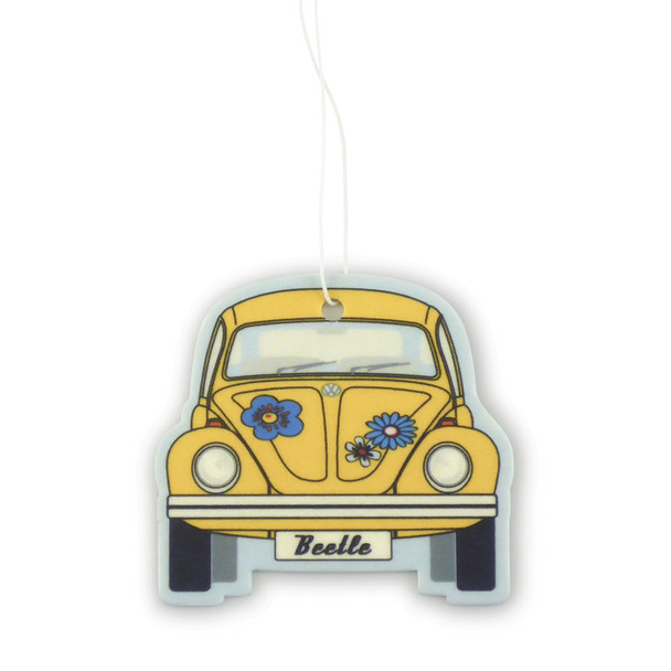 VW Beetle Air Freshener - Yellow Coconut