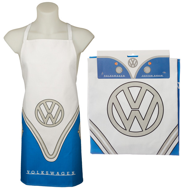 Volkswagen Blue Campervan BBQ Cooking Apron