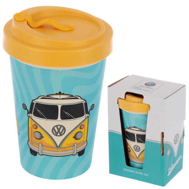 Volkswagen Campervan Adventure Begins Bamboo Travel Mug