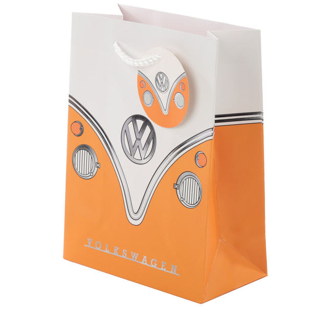 Volkswagen Orange Campervan Small Gift Bag