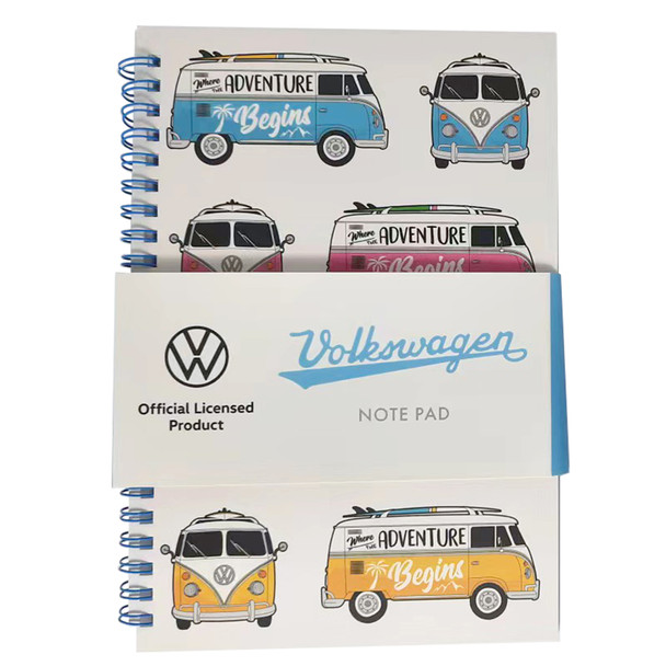 Volkswagen Campervan Adventure Begins Notebook