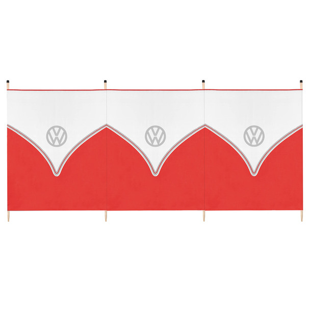 Volkswagen Red Campervan 4 Pole Windbreak Volkswagen Red Campervan 4 Pole Windbreak