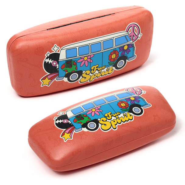 Volkswagen Retro Red Campervan Sunglasses Case