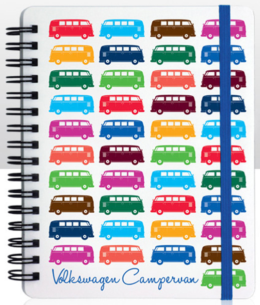 VW Multi Coloured Campervan Notepad