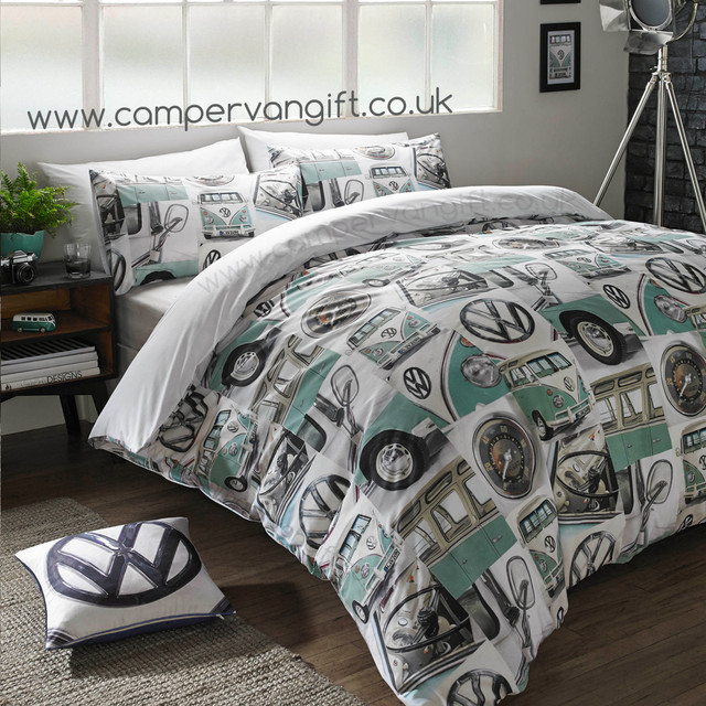 Volkswagen VW Logo Campervan Cushion Cosy as a cushion