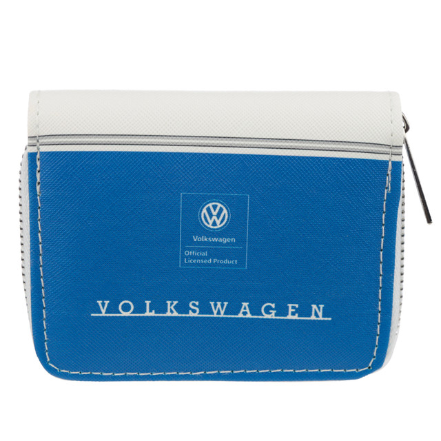 Volkswagen Blue Campervan Zipper Purse - Keep Your Money Safe