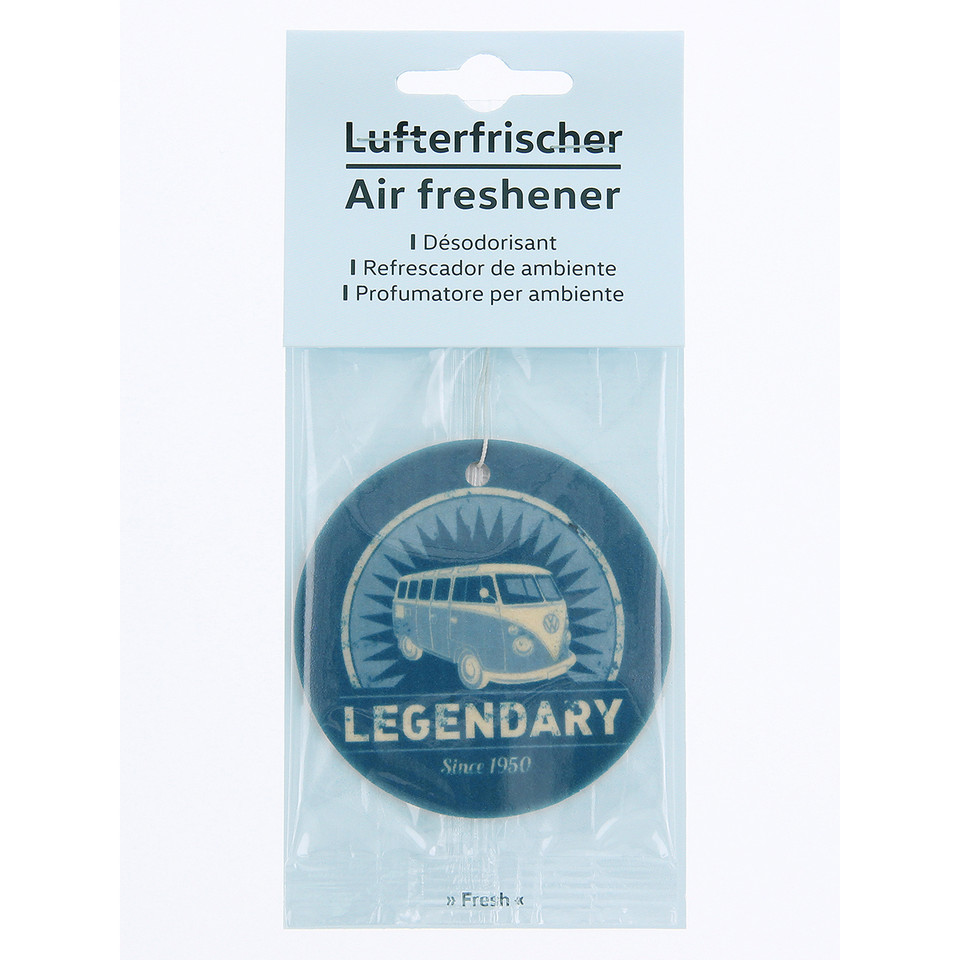 VW Campervan Legendary Blue Air Freshener Fresh Smells Great