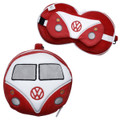 Volkswagen Red Campervan Travel Pillow With Eye Mask