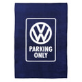 Volkswagen Campervan Parking Only Fleece Throw Blanket