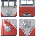 VW Red Campervan Collectible Coaster Set