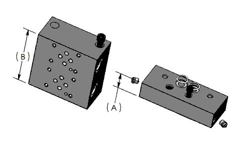 Hydraulic Technologies Stone KIT, DIST MANIFOLD, DOUBLE DO3