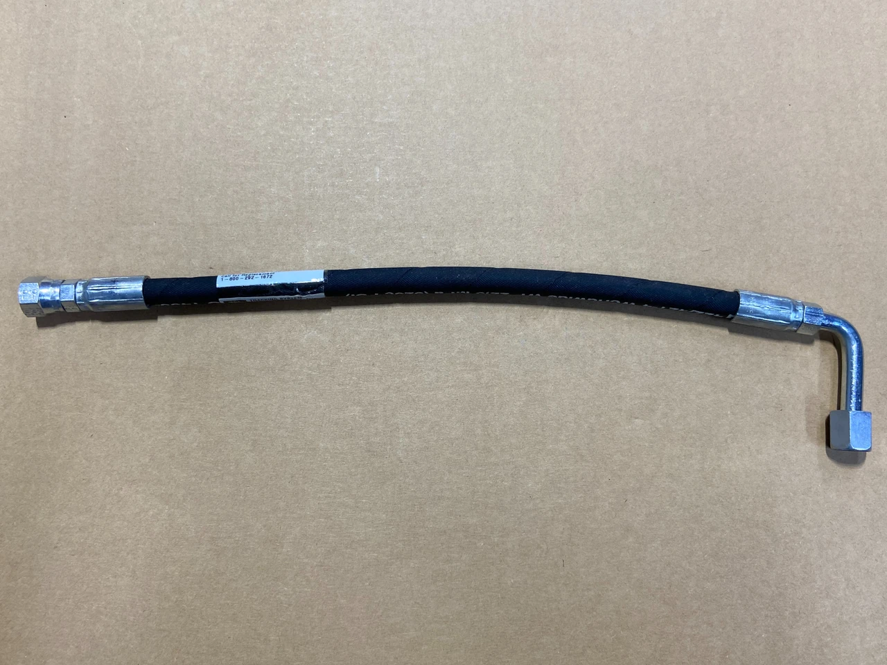 Your hose may be this style which could different from the original that came with your lift. This difference in the hose used will NOT affect functionality in any way.