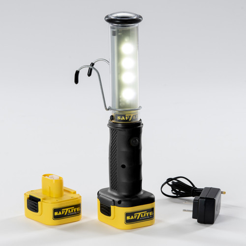 2302-0012 Saf-T-Lite STUBBY II Cordless LED Worklight w/ 2 Battery Packs