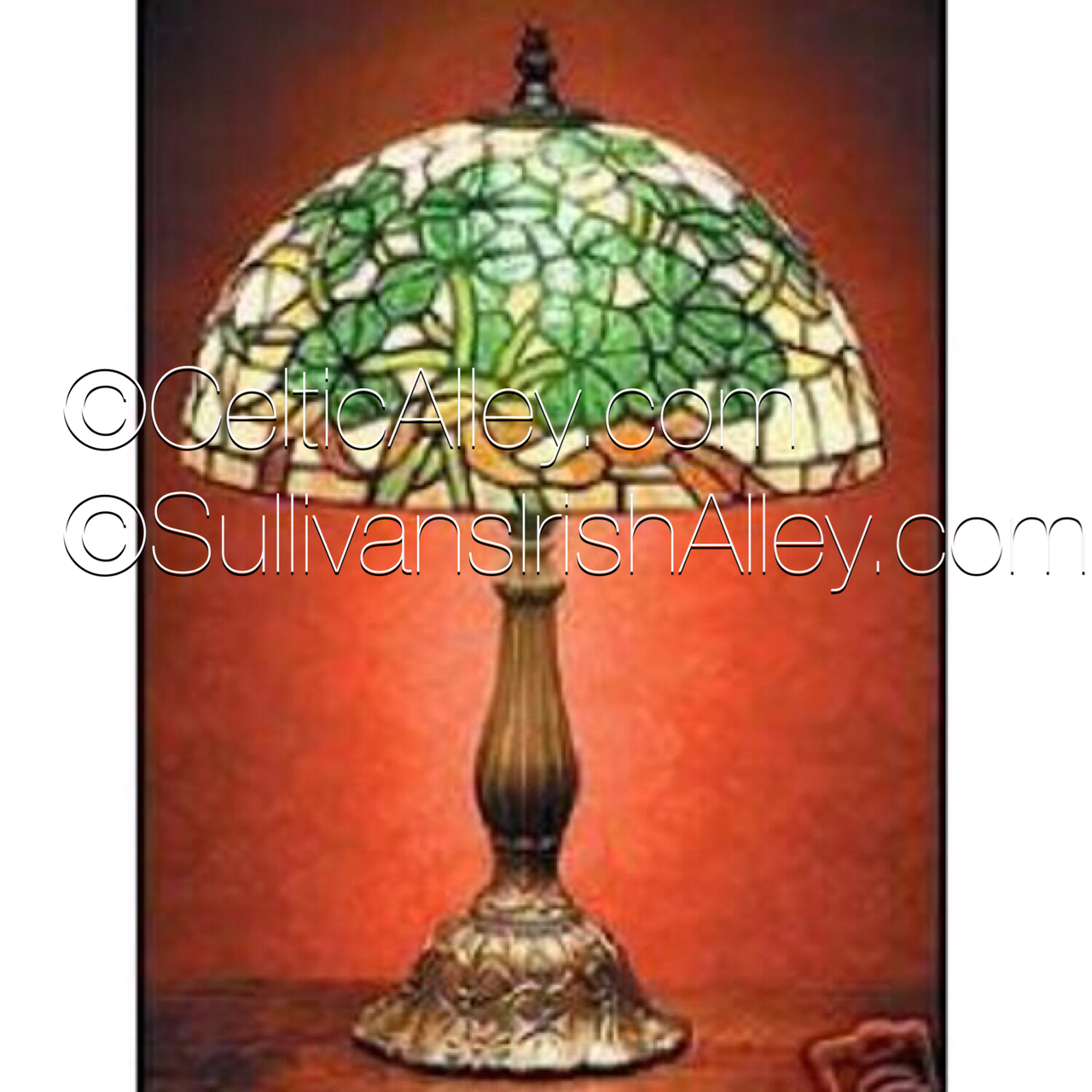 shamrock tiffany lamp