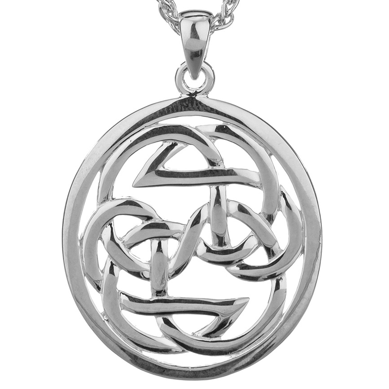 Sterling Silver Lewis Knot - Path of Life Pendant By Keith Jack