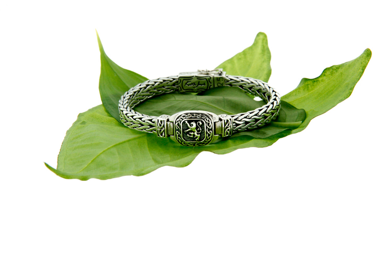 Celtic Bracelet for Men with Kid's Names - Sterling Silver