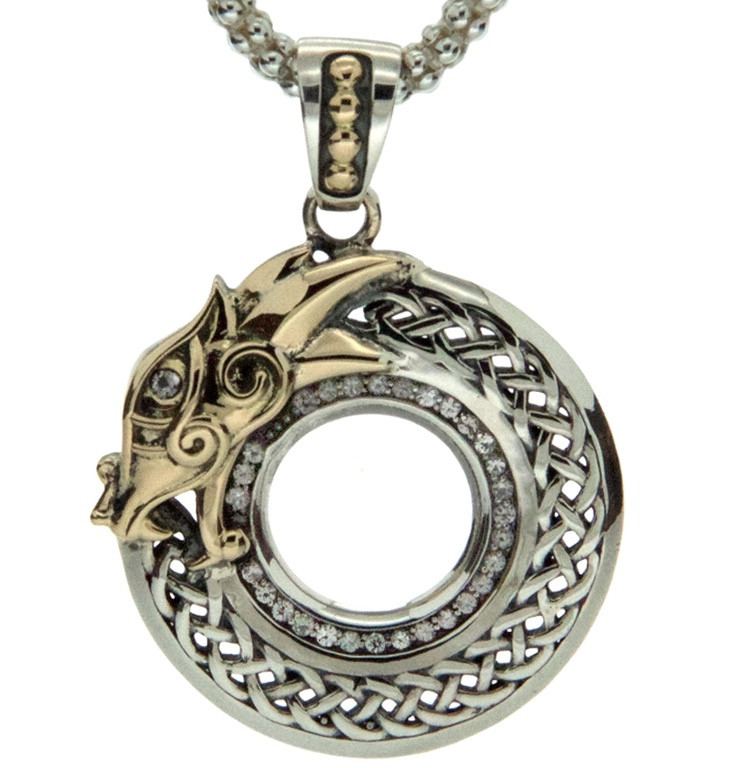 Sterling Silver and 10k Gold Head and 