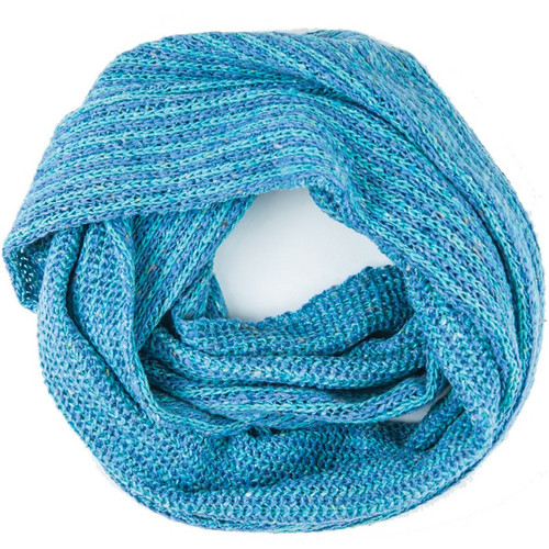 Infinity Scarf Orkney Snood Made by Bill Baber Knitwear in the Color Ocean Blue in Merino WoOl