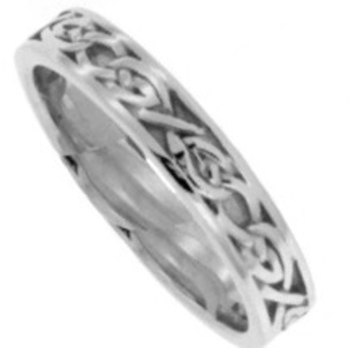 Sterling Silver Devotion Knot "Fern" Ring    Sizes 5-12 by KEITH JACK PRS5392