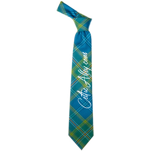 ALL IRELAND BLUE IRISH TARTAN TIE