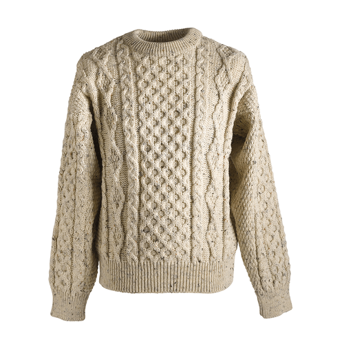 Our classic aran sweater is made in Ireland.
100% pure new wool crew neck sweater with traditional stitches comes in a wide variety of attractive blended colors for winter warmth.
Colors available: Blackwatch, Blue Heather, Charcoal, Green Fleck, Natural, Oatmeal, Red
Available in sizes XS, S, M, L, XL, XXL, XXXL Our classic aran sweater is made in Ireland.
100% pure new wool crew neck sweater with traditional stitches comes in a wide variety of attractive blended colors for winter warmth.
Colors available: Blackwatch, Blue Heather, Charcoal, Green Fleck, Natural, Oatmeal, Red
Available in sizes XS, S, M, L, XL, XXL, XXXL