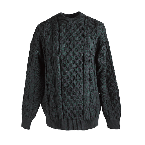 Our classic aran sweater is made in Ireland.
100% pure new wool crew neck sweater with traditional stitches comes in a wide variety of attractive blended colors for winter warmth.
Colors available: Blackwatch, Blue Heather, Charcoal, Green Fleck, Natural, Oatmeal, Red
Available in sizes XS, S, M, L, XL, XXL, XXXL Our classic aran sweater is made in Ireland.
100% pure new wool crew neck sweater with traditional stitches comes in a wide variety of attractive blended colors for winter warmth.
Colors available: Blackwatch, Blue Heather, Charcoal, Green Fleck, Natural, Oatmeal, Red
Available in sizes XS, S, M, L, XL, XXL, XXXL