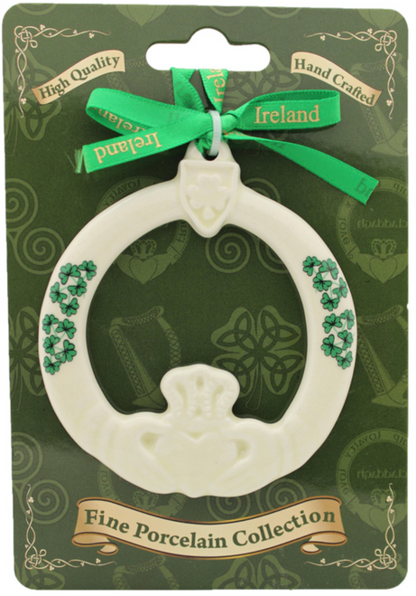 Irish Claddagh Fine Bone China Ornament 