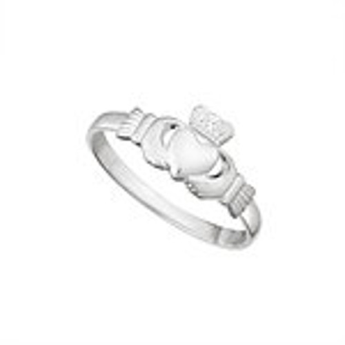 Kids Light Sterling Silver Claddagh Ring S2279