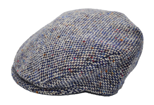 Hanna Hats of Donegal IRISH Children's Vintage Cap in Blue Salt & Pepper HandMade in Ireland