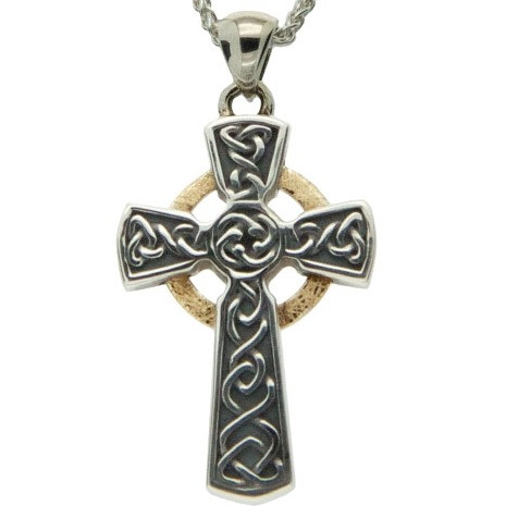 CIRCLE CELTIC CROSS PENDANT SMALL in 