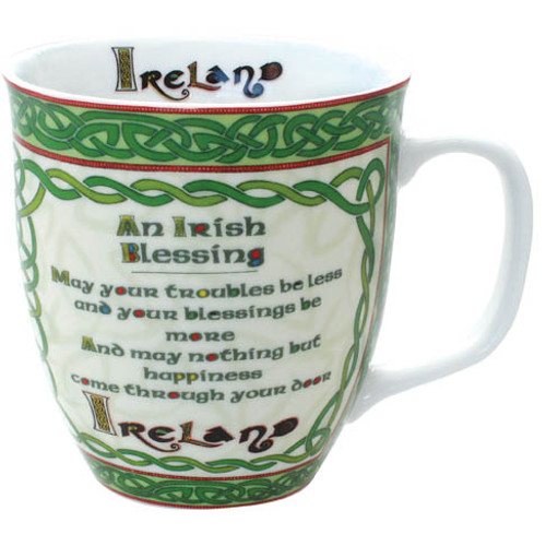 Celtic Collection Irish Blessing Mug  Ireland Shamrock  Gift Co. 4445
