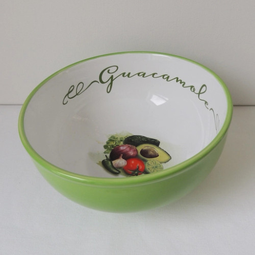 Ceramic Guacamole Bowl 6" x 3"