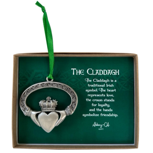 Metal Irish Claddagh Ornament