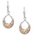 WINDOW TO THE SOUL TEARDROP EARRINGS In Sterling Silver and 22k Yellow Gold Gilding by  KEITH JACK  PEX3381