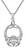 Damhsa Trinity & Claddagh CZ Pendant In Sterling Silver by BORU