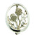 Sterling Silver Thistle Brooch from the Scottish Collection by KEITH JACK PB1293T