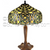 Jeweled Celtic Tiffany Style Stained Glass Lamp 22 BOE669