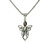 Sterling Silver and 10k Amethyst Guardian Angel Small Pendant By Keith Jack PPX7848-AM-S