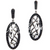 Sterling Silver and Black CZ Double Hummingbird Post Earrings by  KEITH JACK  PES8914-CZ